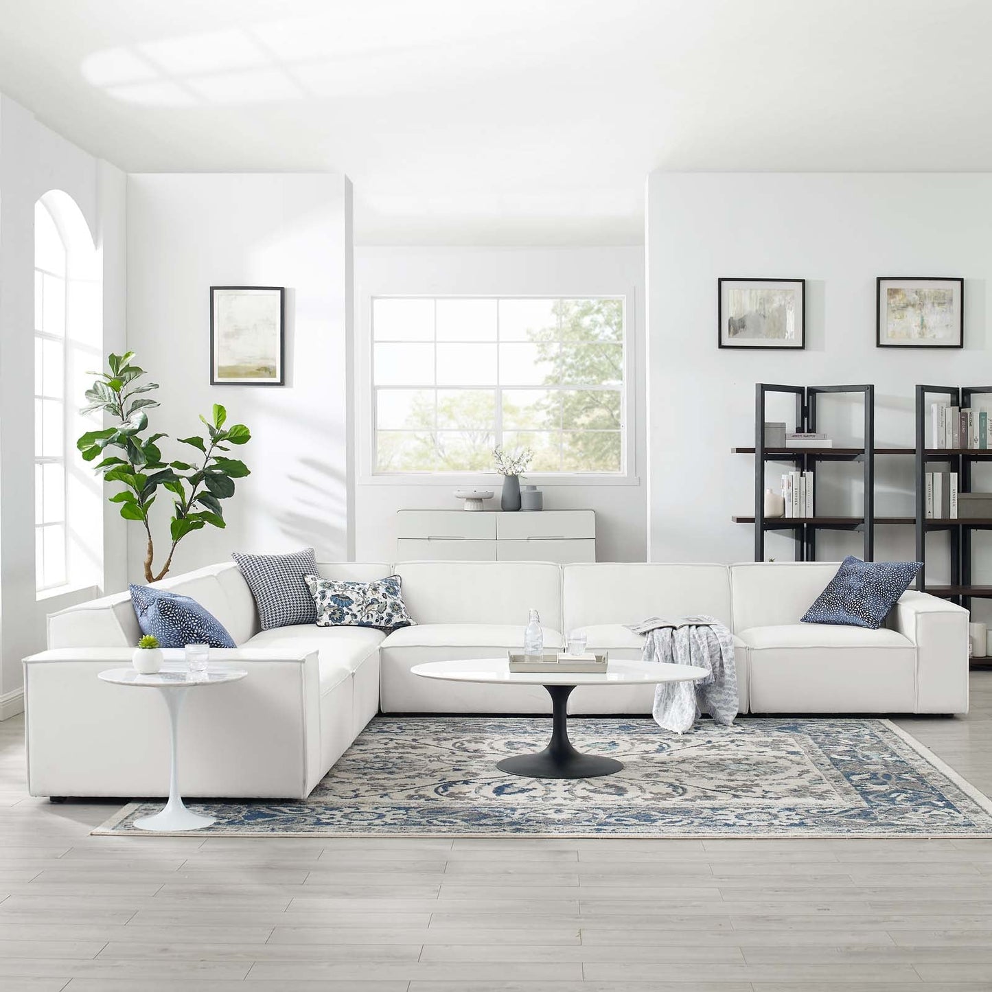 Modway Restore 6-Piece Sectional Sofa | Sofas | Modishstore-9