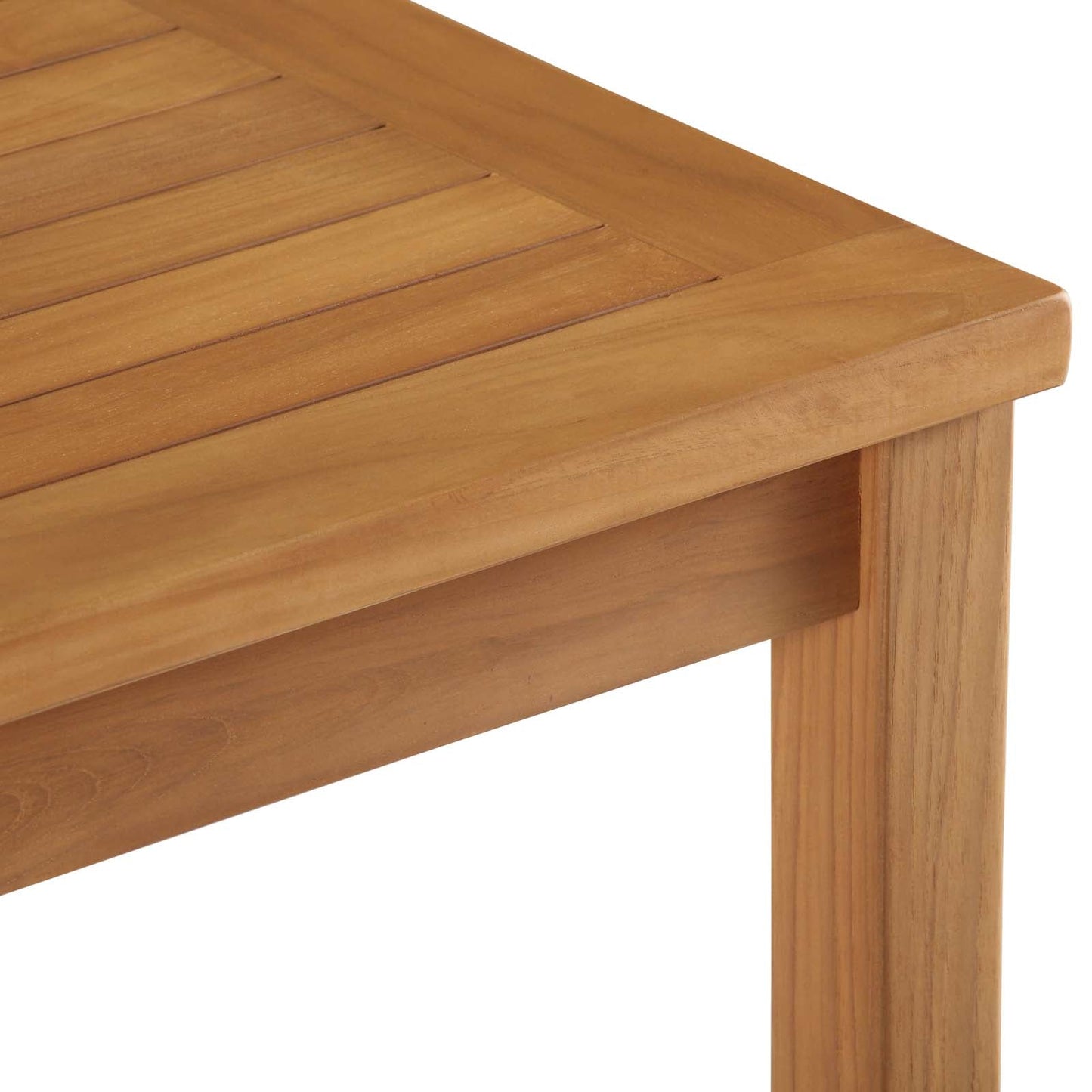 Modway Upland Outdoor Patio Teak Wood Coffee Table | Coffee Tables | Modishstore-5