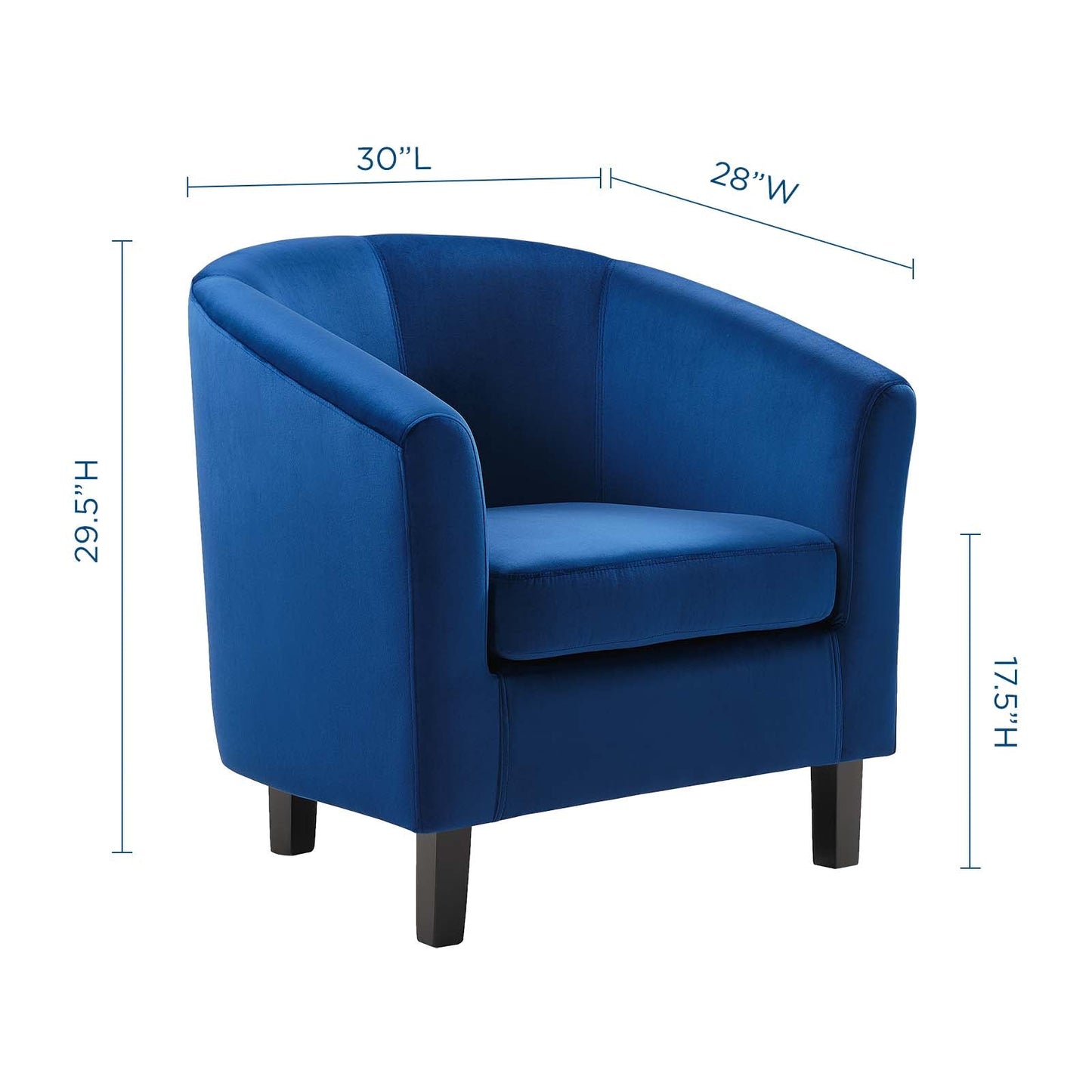 Prospect Performance Velvet Armchair By Modway - EEI-4137 | Armchairs | Modishstore - 11