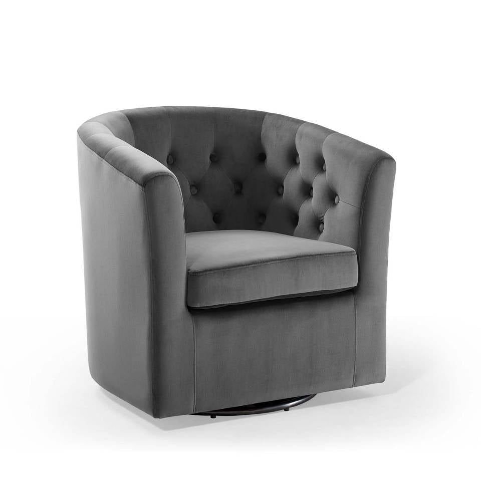 Modway Prospect Tufted Performance Velvet Swivel Armchair | Armchairs | Modishstore-2