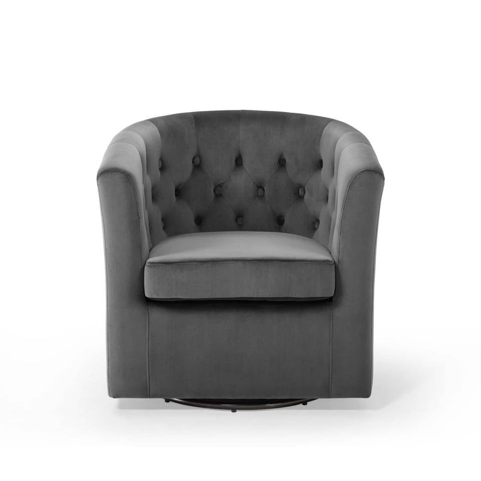 Modway Prospect Tufted Performance Velvet Swivel Armchair | Armchairs | Modishstore-5