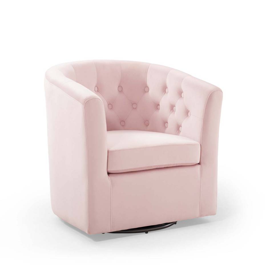 Modway Prospect Tufted Performance Velvet Swivel Armchair | Armchairs | Modishstore-13