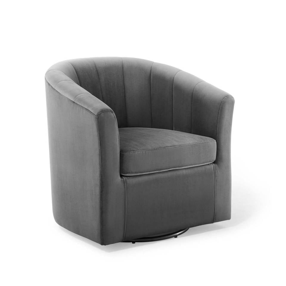 Modway Prospect Performance Velvet Swivel Armchair | Armchairs | Modishstore-2