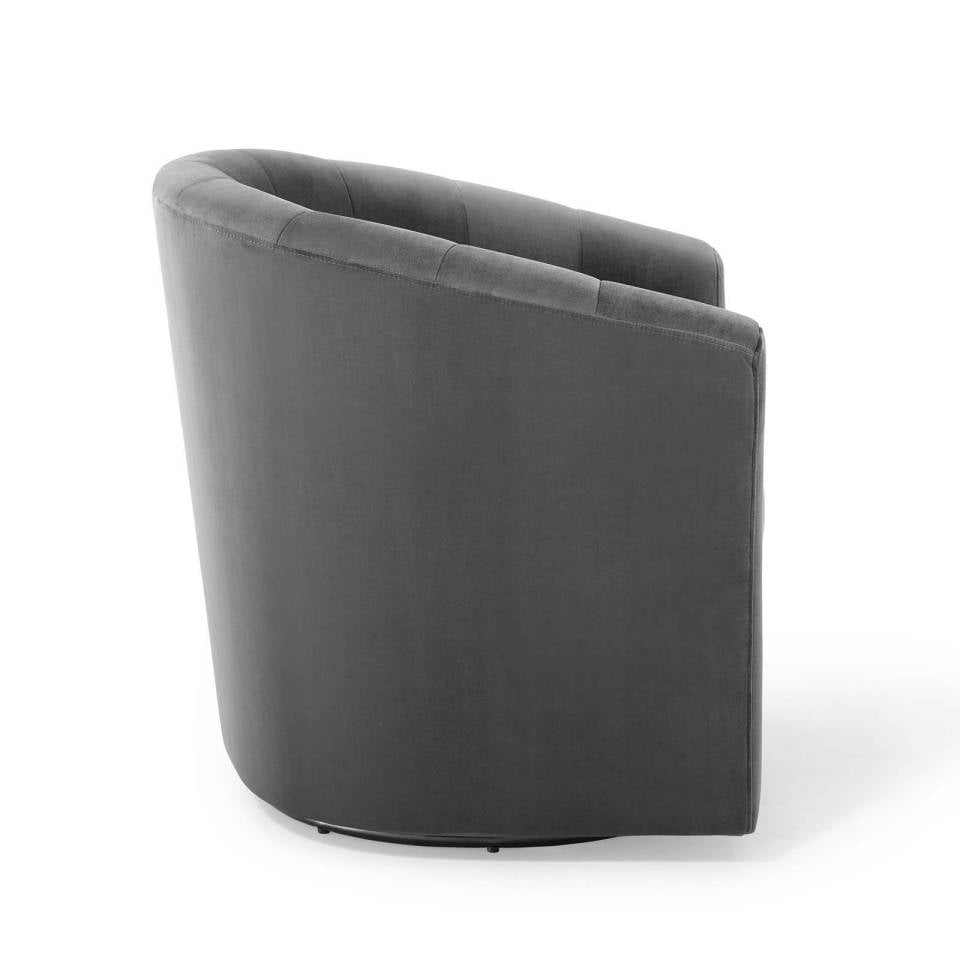 Modway Prospect Performance Velvet Swivel Armchair | Armchairs | Modishstore-3