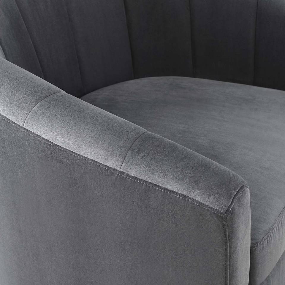 Modway Prospect Performance Velvet Swivel Armchair | Armchairs | Modishstore-6