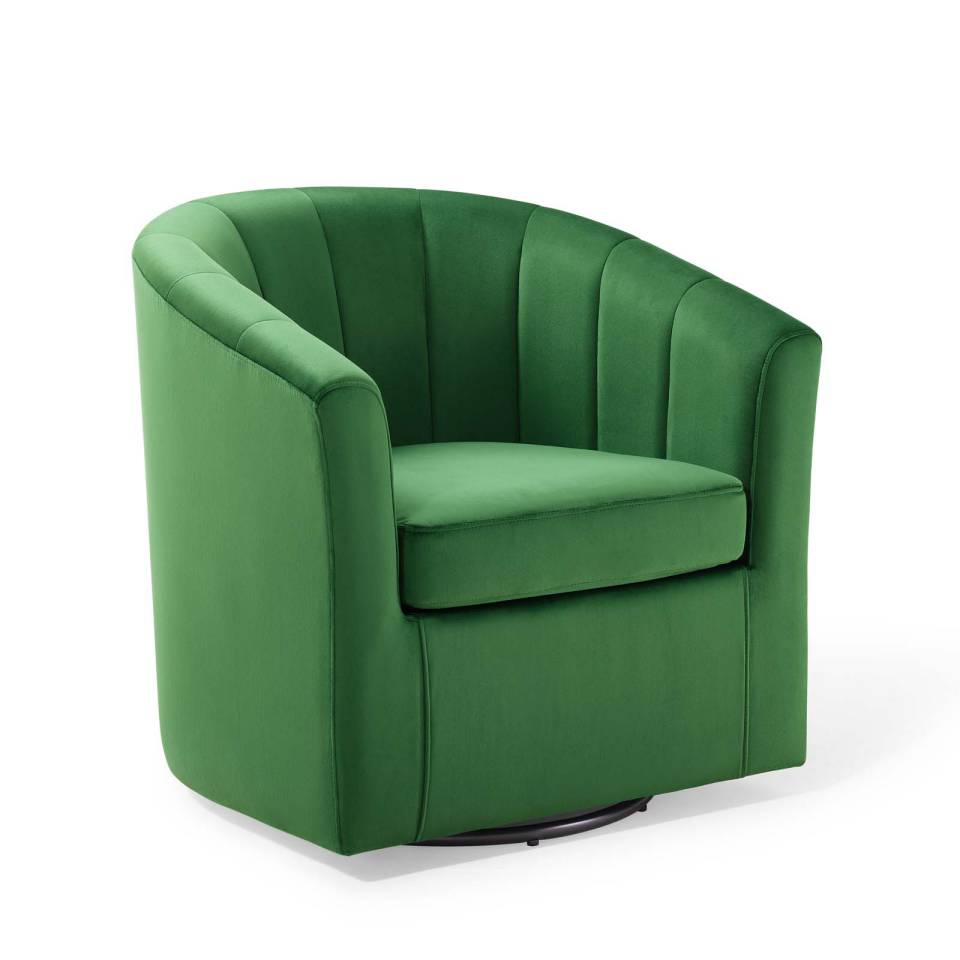 Modway Prospect Performance Velvet Swivel Armchair | Armchairs | Modishstore-10