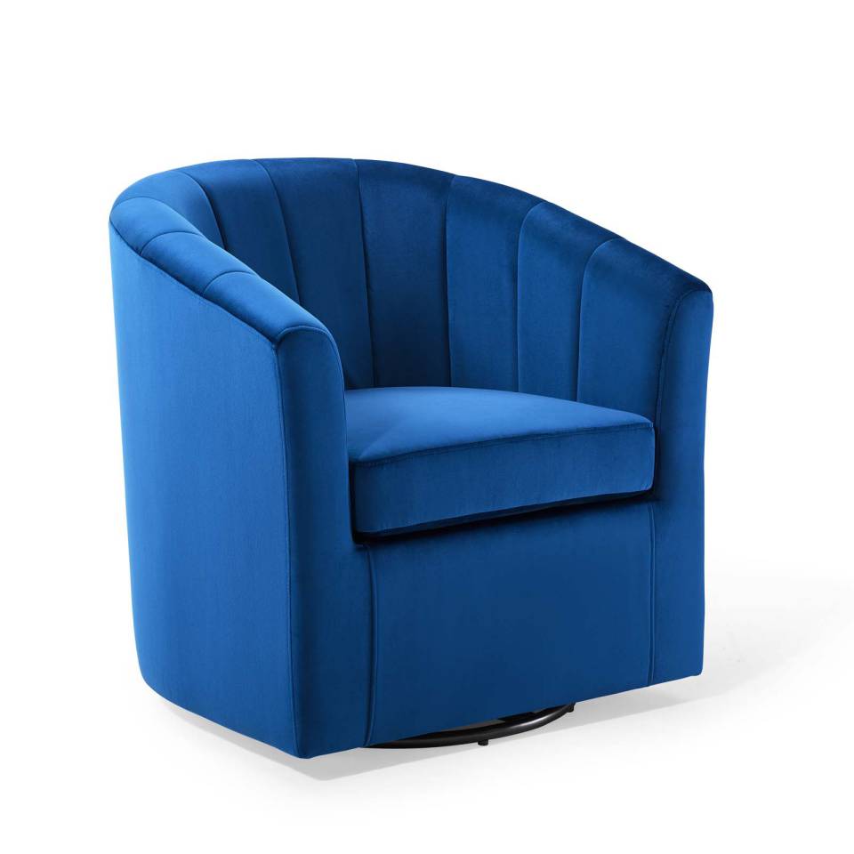 Modway Prospect Performance Velvet Swivel Armchair | Armchairs | Modishstore-12