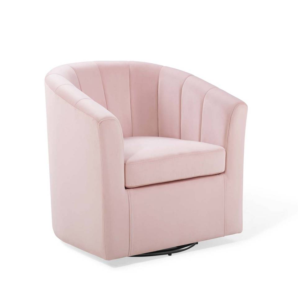 Modway Prospect Performance Velvet Swivel Armchair | Armchairs | Modishstore-13