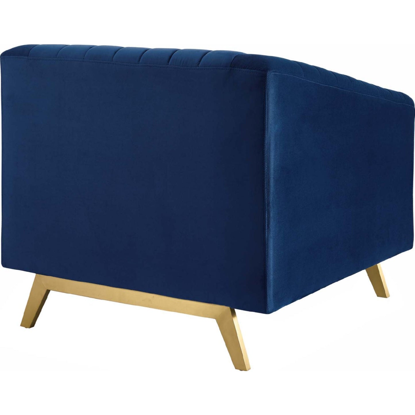 Modway Valiant Vertical Channel Tufted Performance Velvet Sofa and Armchair Set - EEI-4140