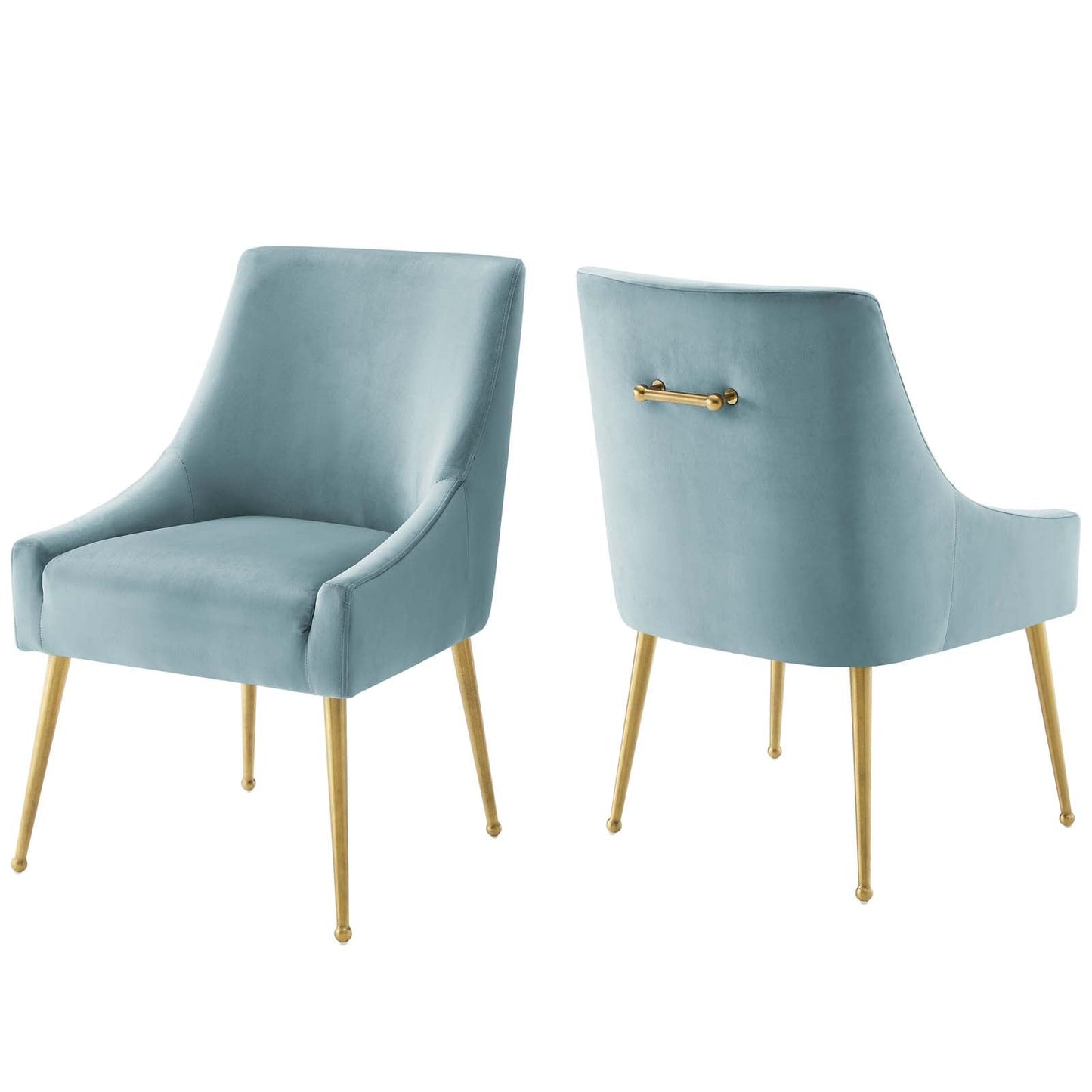 Modway Discern Upholstered Performance Velvet Dining Chair Set of 2 | Dining Chairs | 