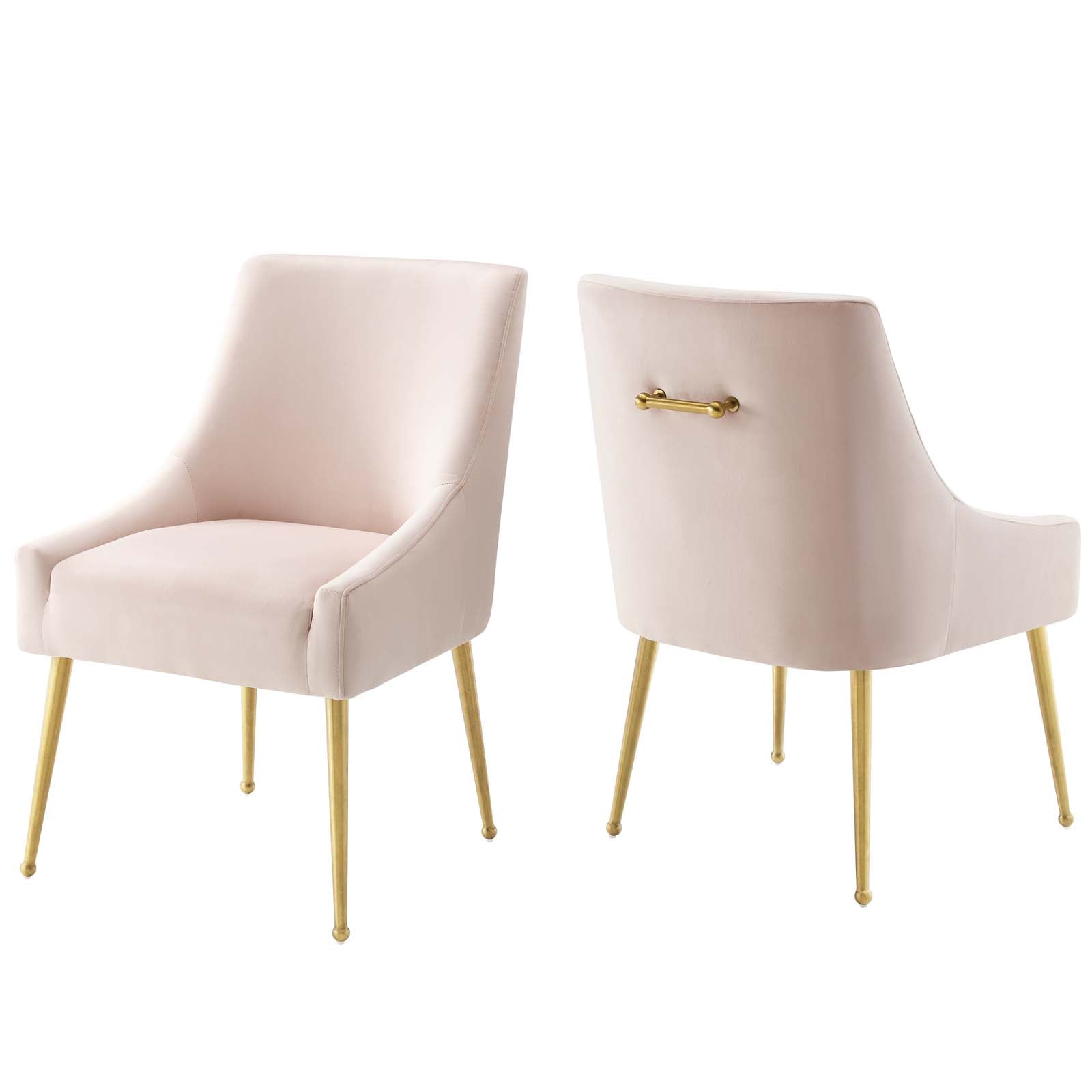 Modway Discern Upholstered Performance Velvet Dining Chair Set of 2 | Dining Chairs | 