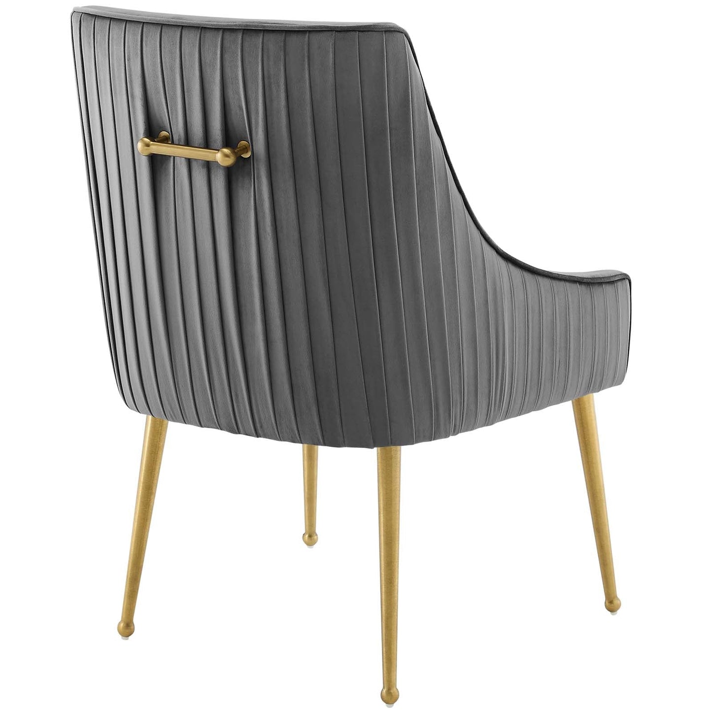 Modway Discern Pleated Back Upholstered Performance Velvet Dining Chair Set of 2 | Dining Chairs | 