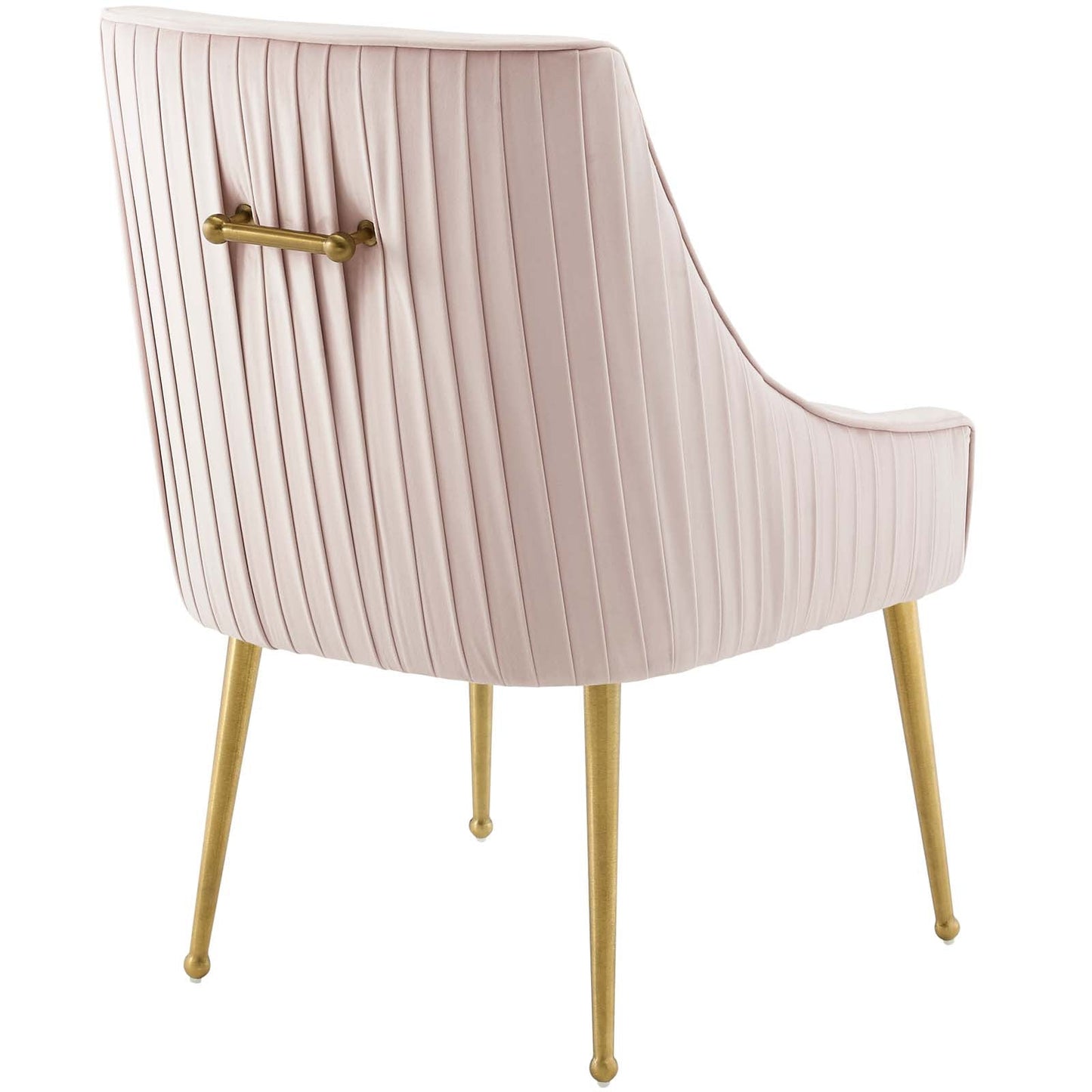 Modway Discern Pleated Back Upholstered Performance Velvet Dining Chair Set of 2 | Dining Chairs | 