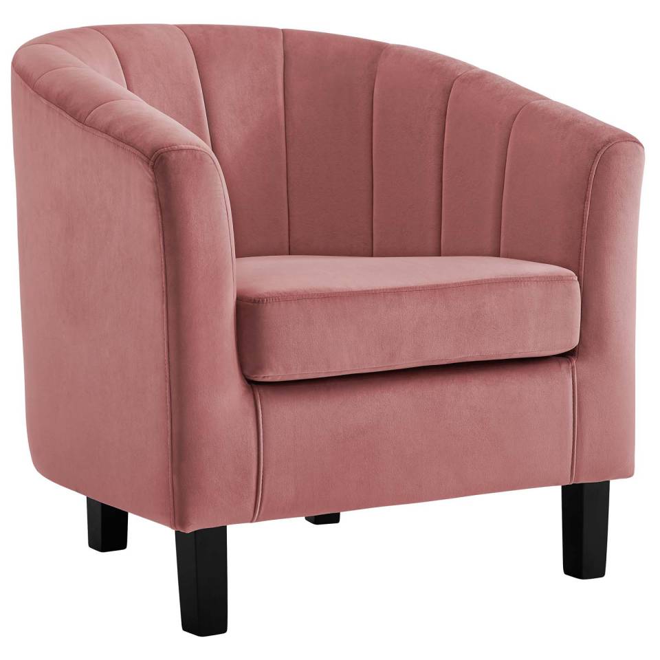 Modway Prospect Channel Tufted Performance Velvet Armchair Set of 2 | Armchairs | Modishstore-3