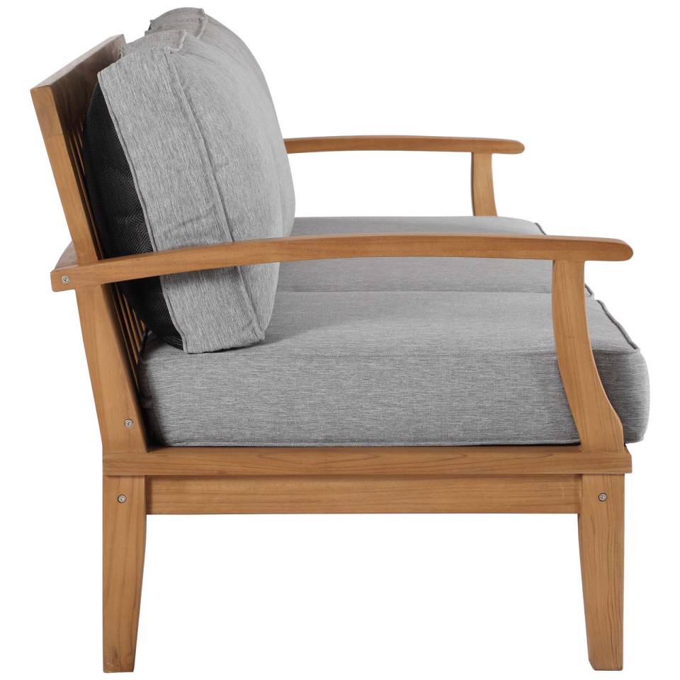 Modway Marina Outdoor Patio Teak Sofa | Outdoor Sofas, Loveseats & Sectionals | Modishstore-5