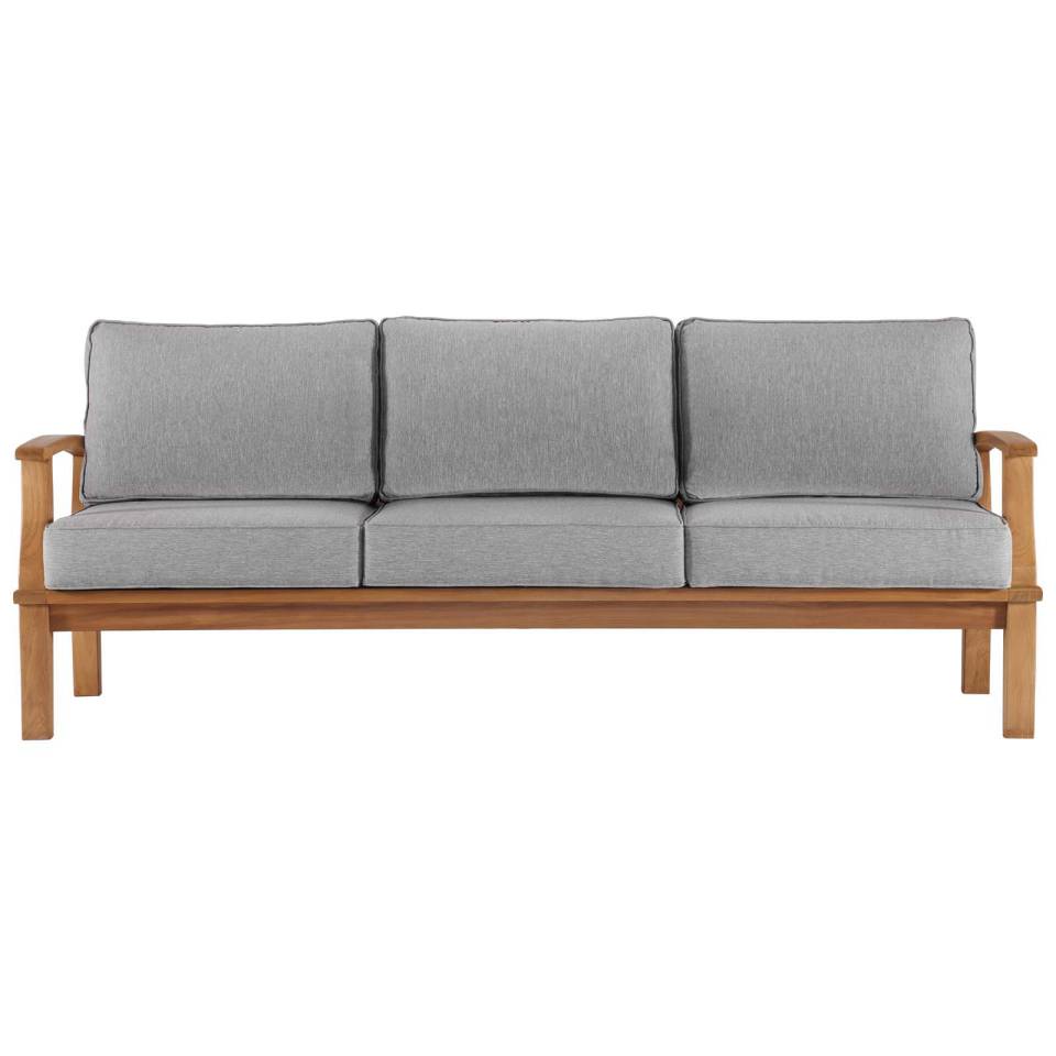 Modway Marina Outdoor Patio Teak Sofa | Outdoor Sofas, Loveseats & Sectionals | Modishstore-7