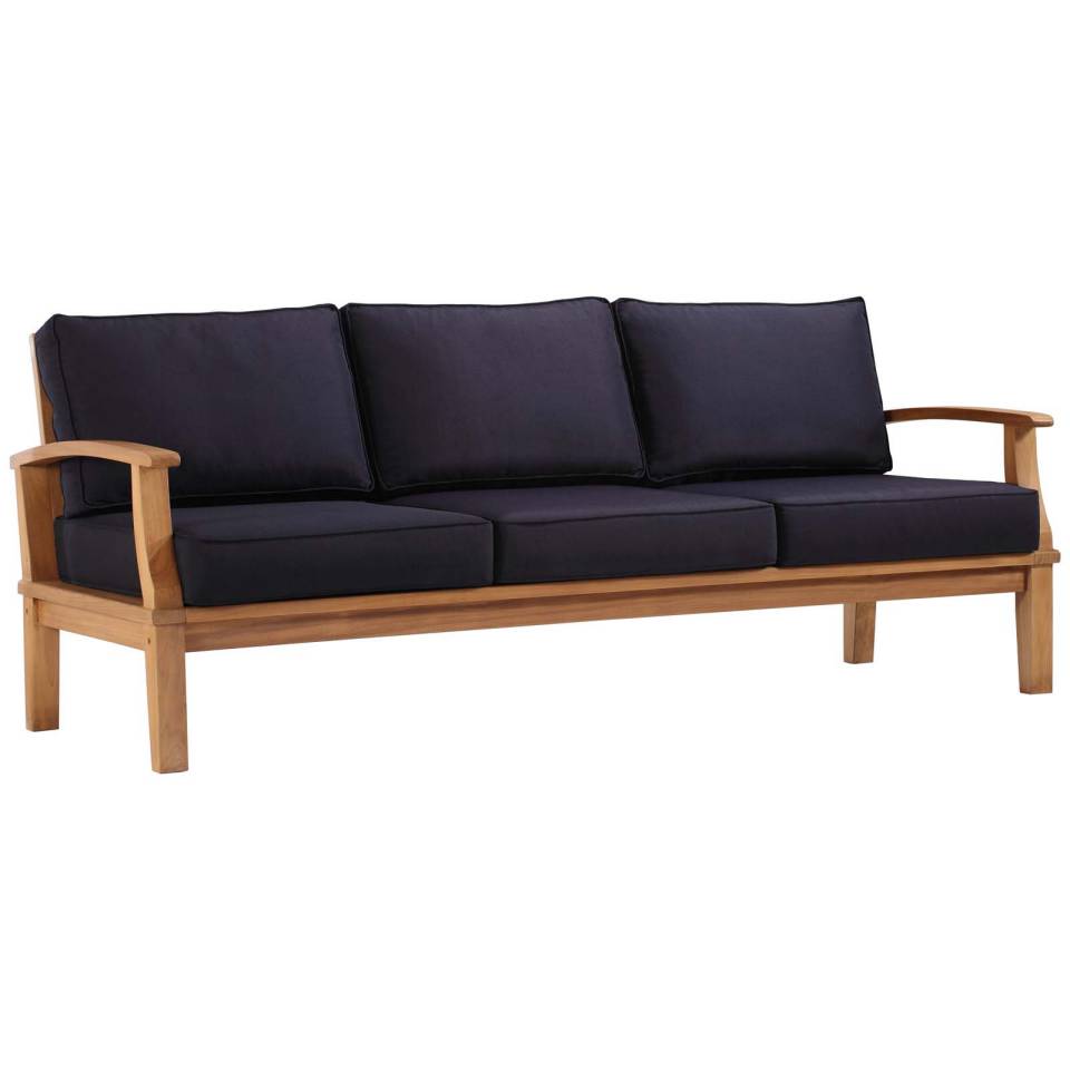 Modway Marina Outdoor Patio Teak Sofa | Outdoor Sofas, Loveseats & Sectionals | Modishstore-10
