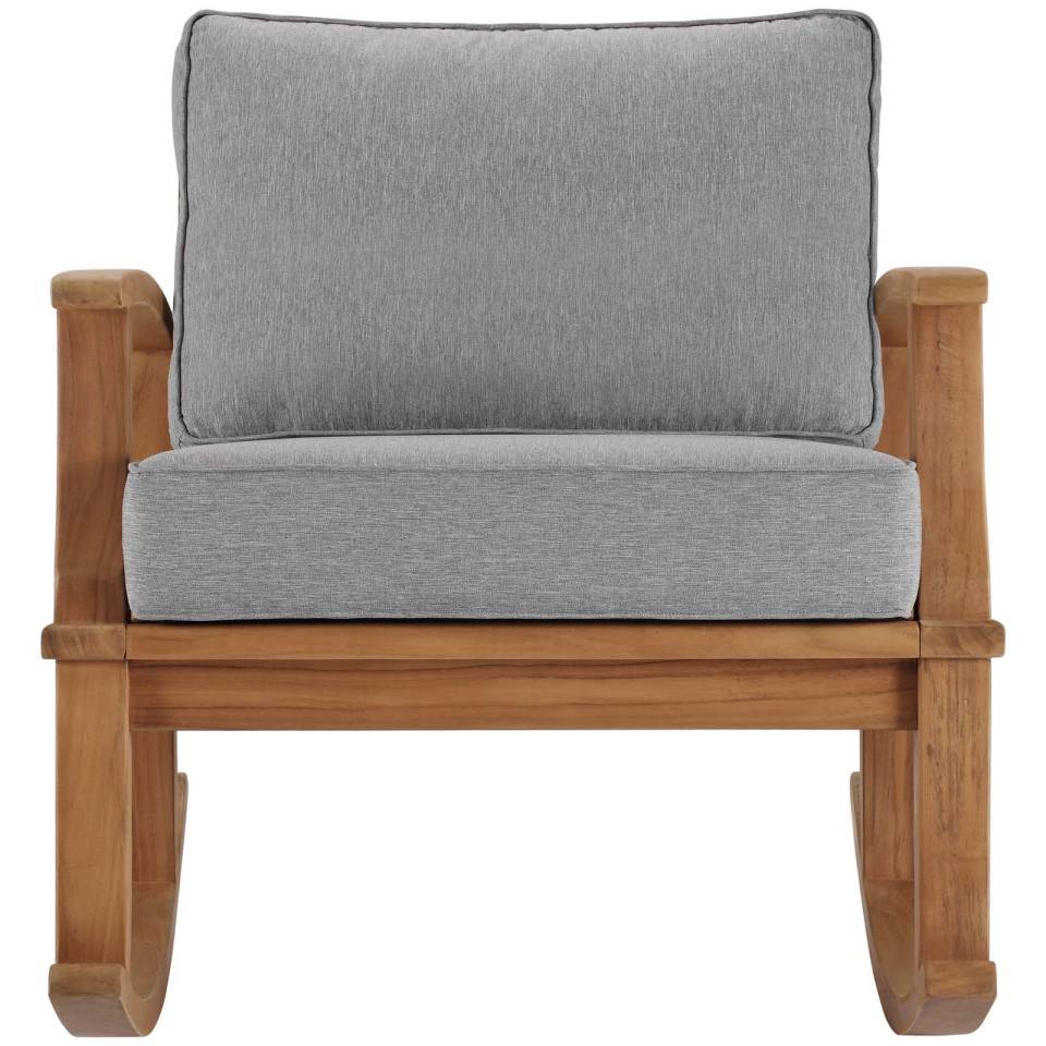 Modway Marina Outdoor Patio Teak Rocking Chair | Outdoor Chairs | Modishstore-5