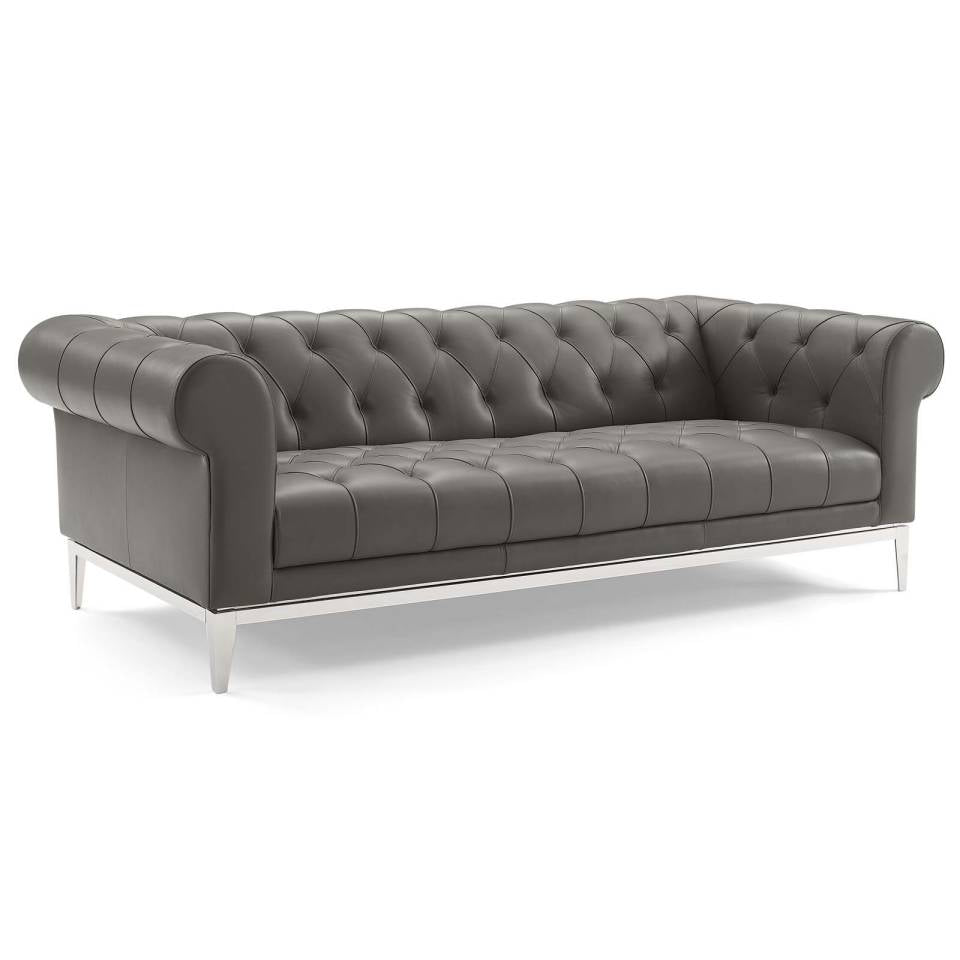 Modway Idyll 3 Piece Upholstered Leather Set | Loveseats | 