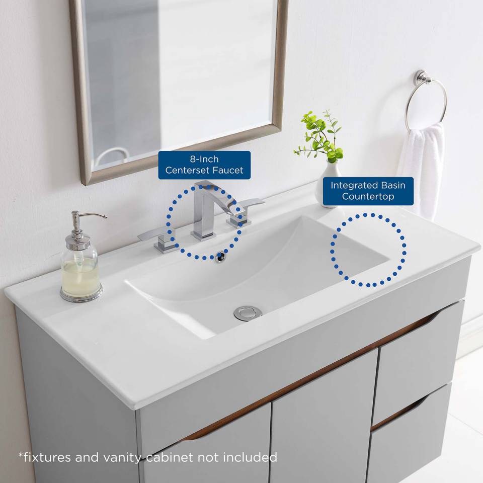 Modway Cayman 36" Bathroom Sink | Bathroom Accessories | 