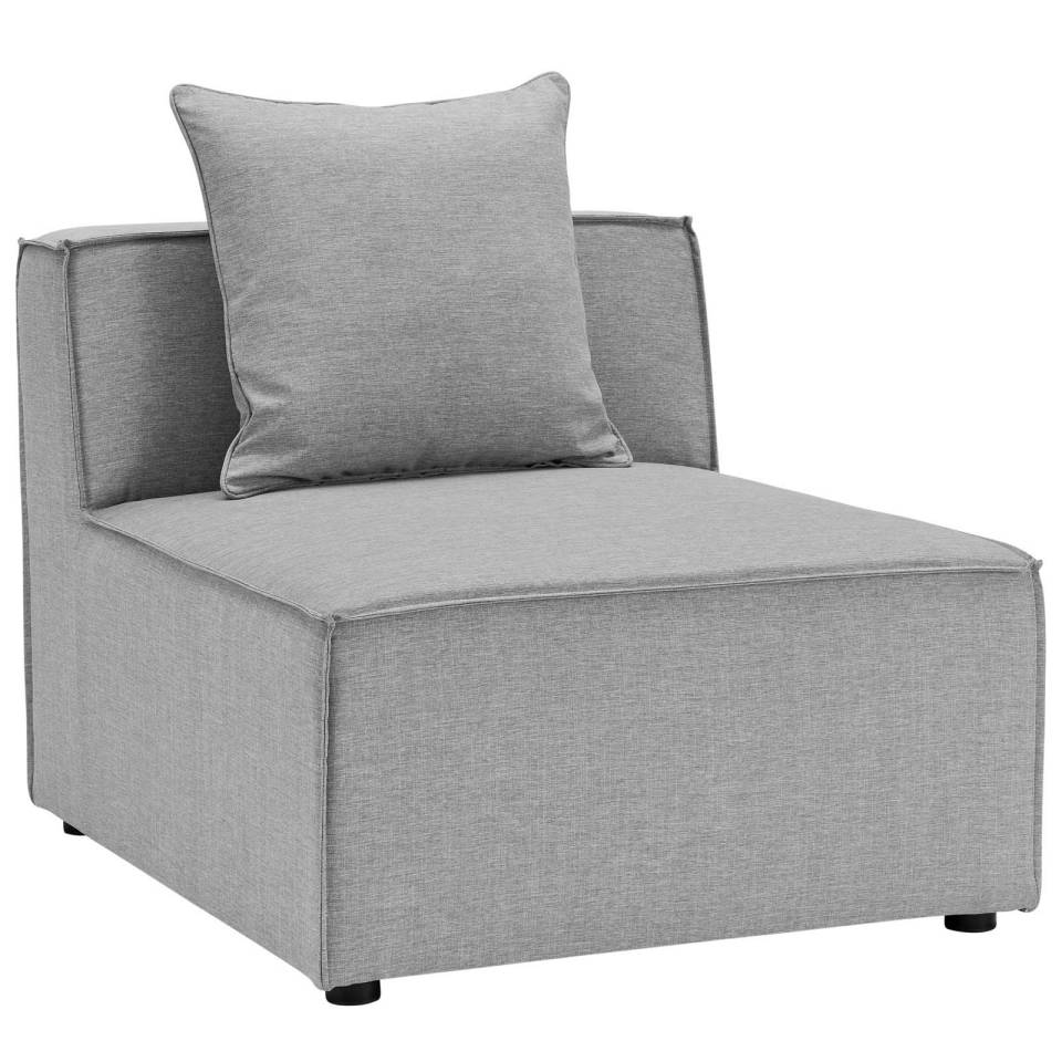 Modway Saybrook Outdoor Patio Upholstered Sectional Sofa Armless Chair | Outdoor Sofas, Loveseats & Sectionals | Modishstore-5