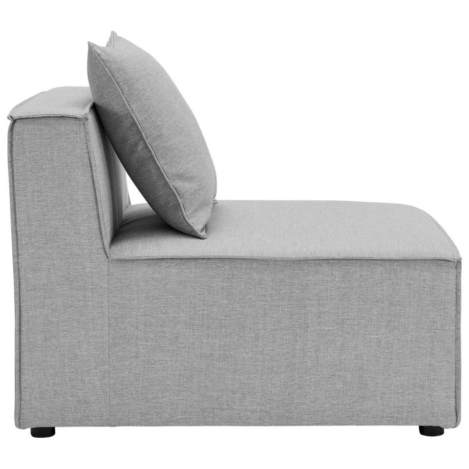 Modway Saybrook Outdoor Patio Upholstered Sectional Sofa Armless Chair | Outdoor Sofas, Loveseats & Sectionals | Modishstore-4