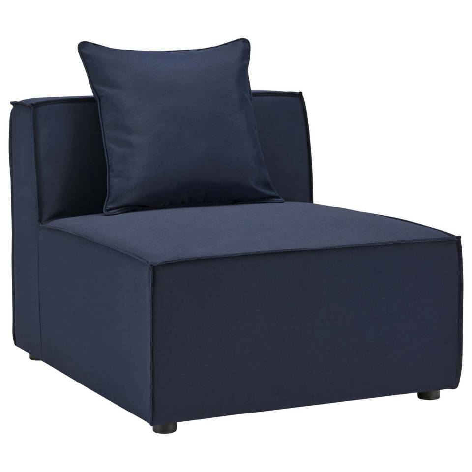 Modway Saybrook Outdoor Patio Upholstered Sectional Sofa Armless Chair | Outdoor Sofas, Loveseats & Sectionals | Modishstore-8