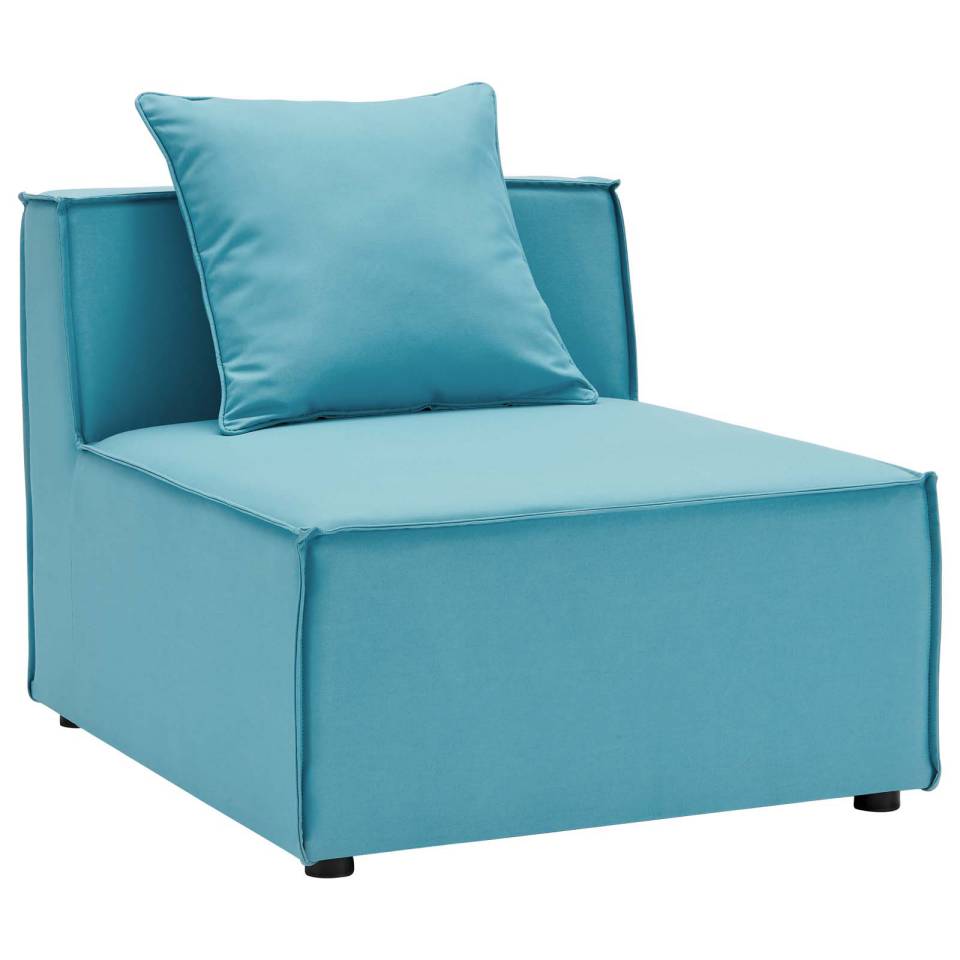 Modway Saybrook Outdoor Patio Upholstered Sectional Sofa Armless Chair | Outdoor Sofas, Loveseats & Sectionals | Modishstore-9