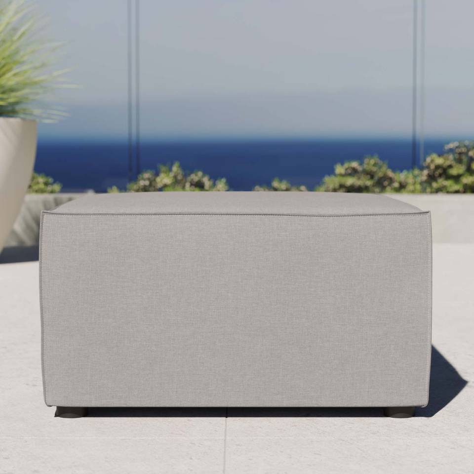 Modway Saybrook Outdoor Patio Upholstered Sectional Sofa Ottoman | Outdoor Ottoman | Modishstore