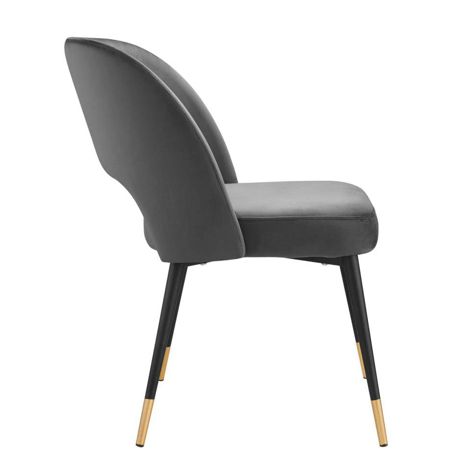 Modway Rouse Performance Velvet Dining Side Chair | Side Chairs | Modishstore-4