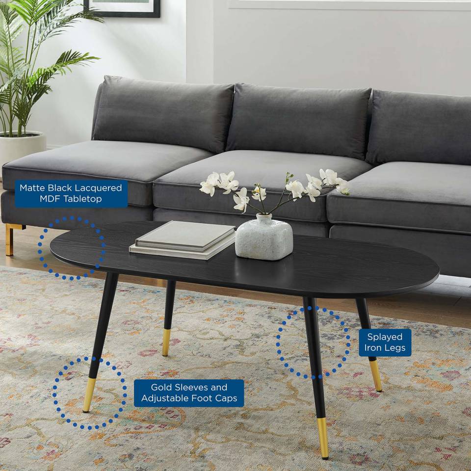 Modway Vigor Oval Coffee Table | Coffee Tables | Modishstore