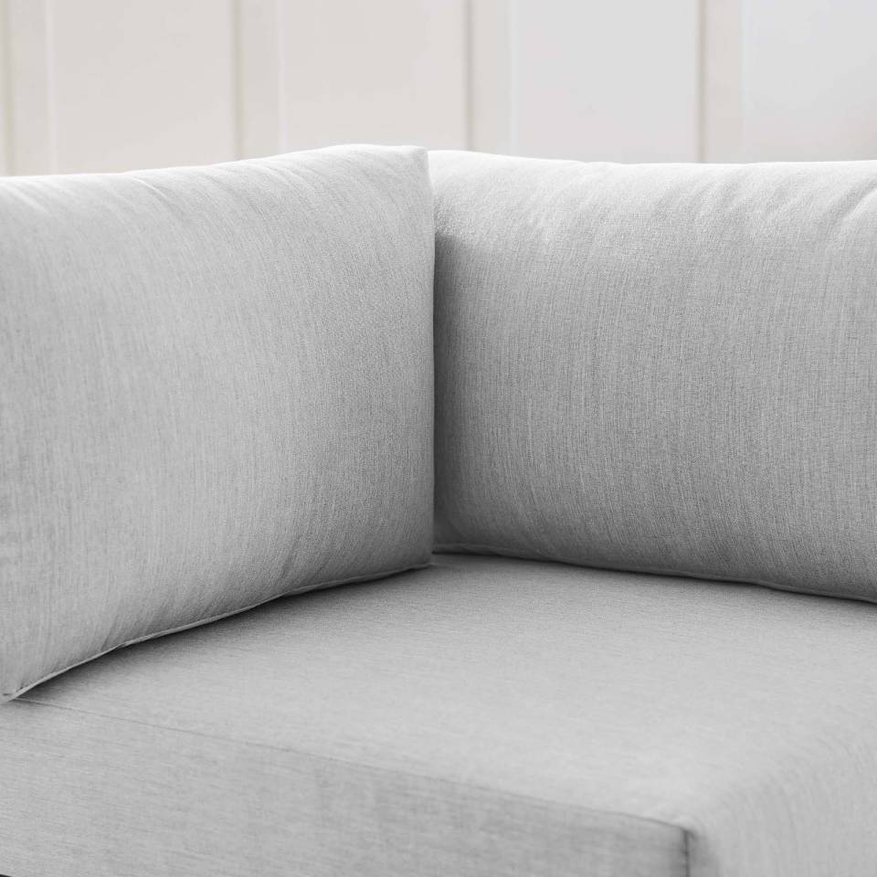 Modway Shore Sunbrella® Fabric Aluminum Outdoor Patio Corner Sofa | Outdoor Sofas, Loveseats & Sectionals | Modishstore-7