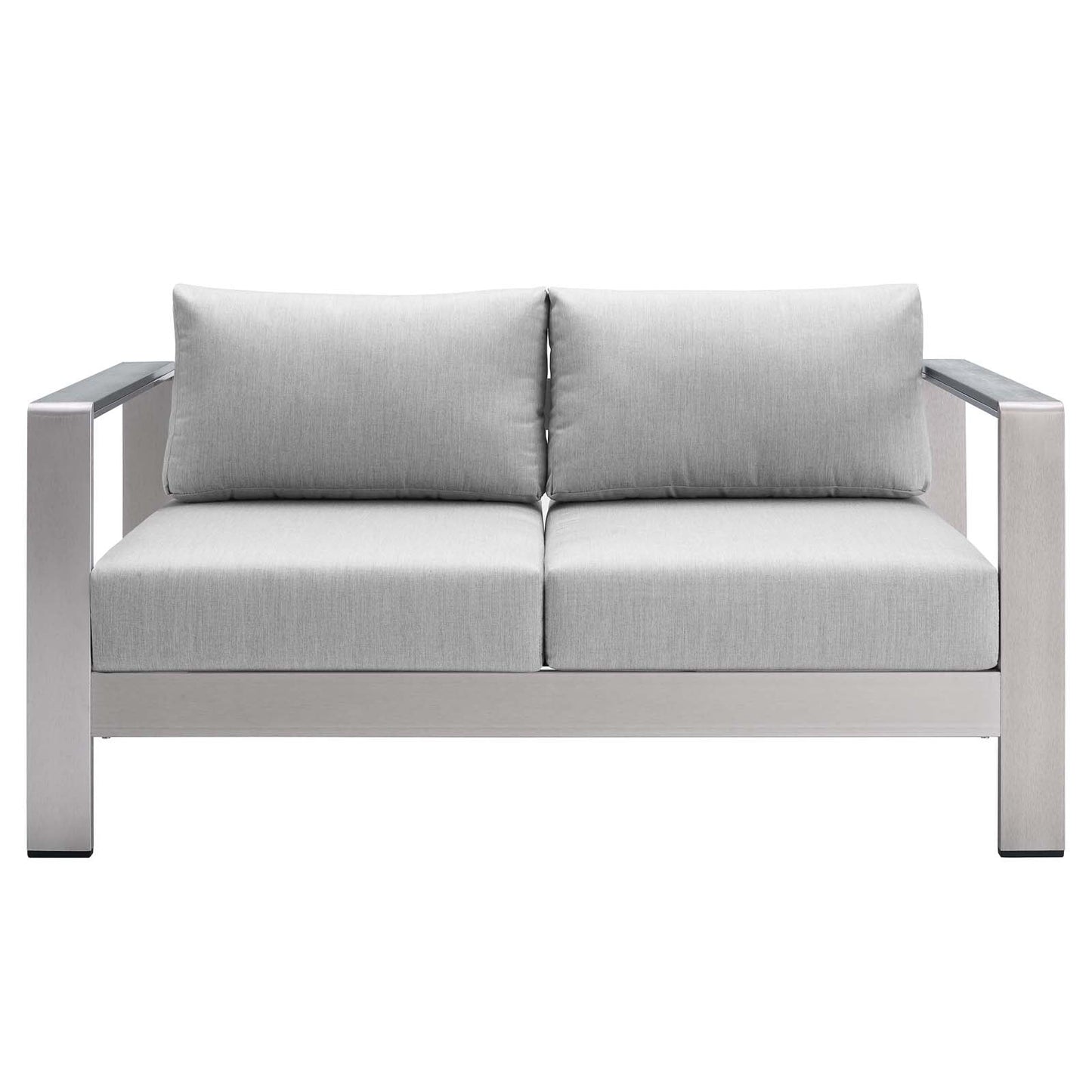 Modway Shore Sunbrella® Fabric Aluminum Outdoor Patio Loveseat | Outdoor Sofas, Loveseats & Sectionals | Modishstore-3
