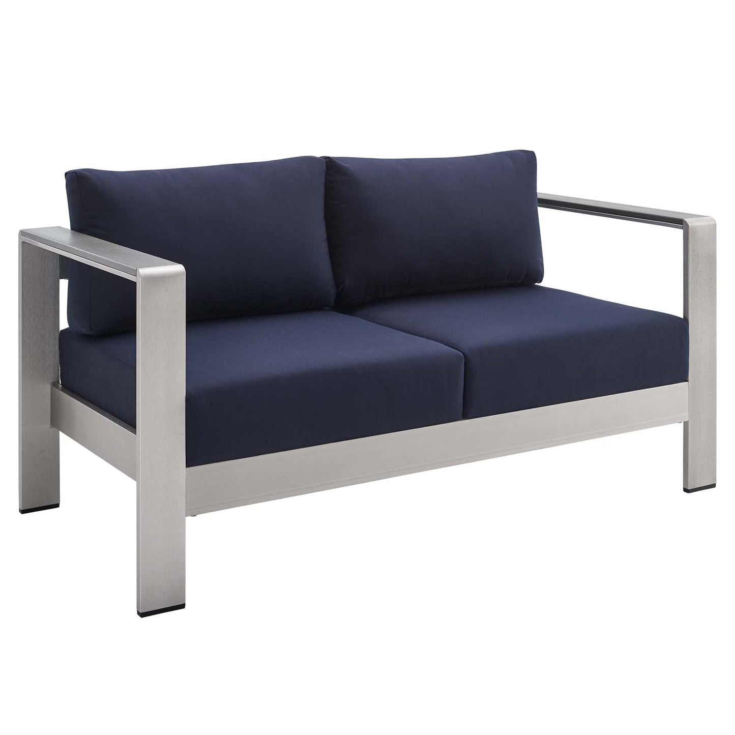 Modway Shore Sunbrella® Fabric Aluminum Outdoor Patio Loveseat | Outdoor Sofas, Loveseats & Sectionals | Modishstore-9