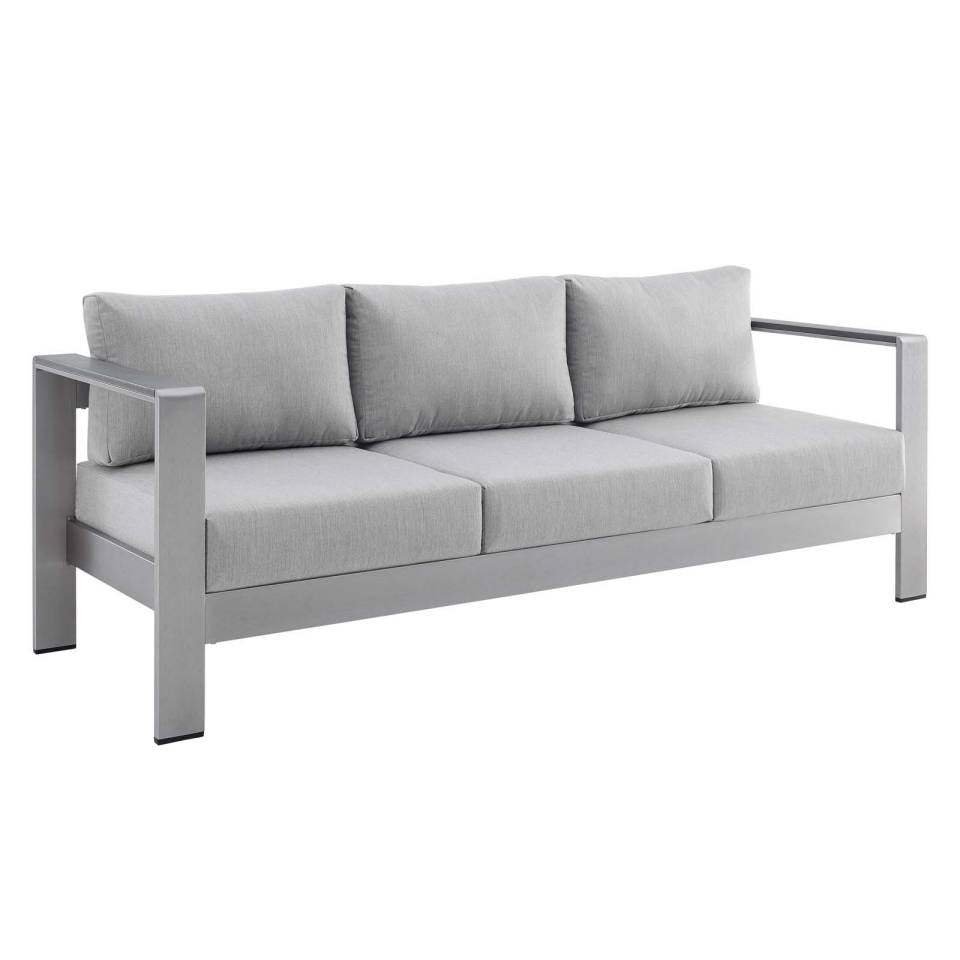 Modway Shore Sunbrella® Fabric Aluminum Outdoor Patio Sofa | Outdoor Sofas, Loveseats & Sectionals | Modishstore-2