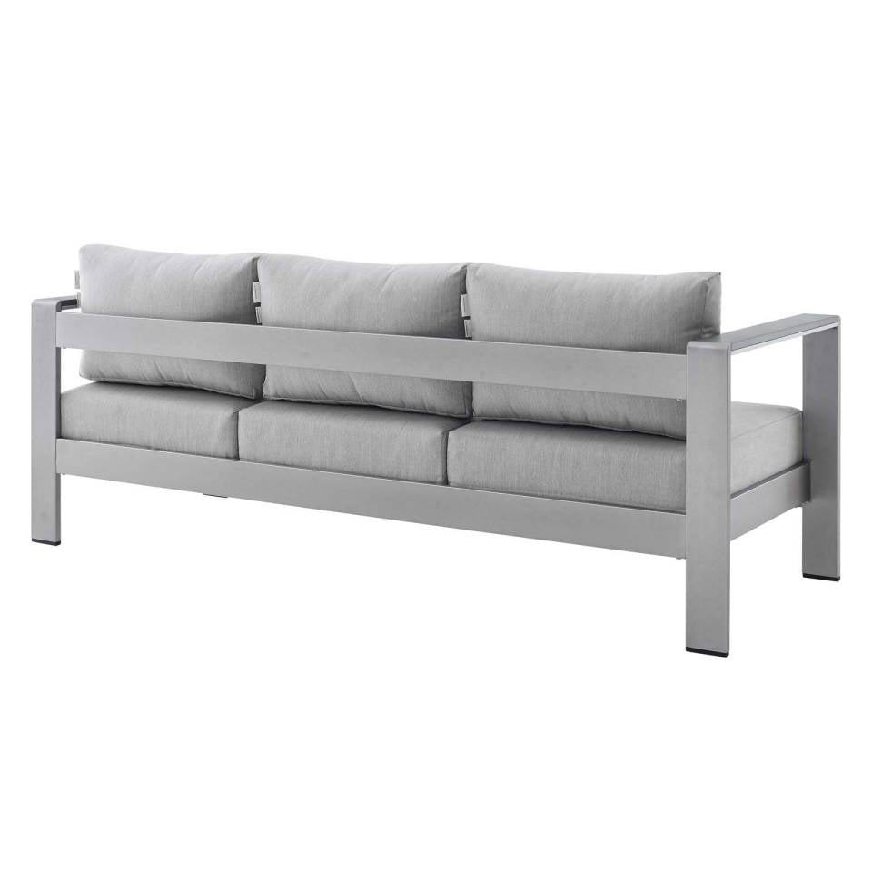 Modway Shore Sunbrella® Fabric Aluminum Outdoor Patio Sofa | Outdoor Sofas, Loveseats & Sectionals | Modishstore-4