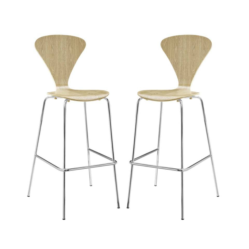 Modway Passage Dining Bar Stool Set of 2 | Bar Stools | Modishstore-5