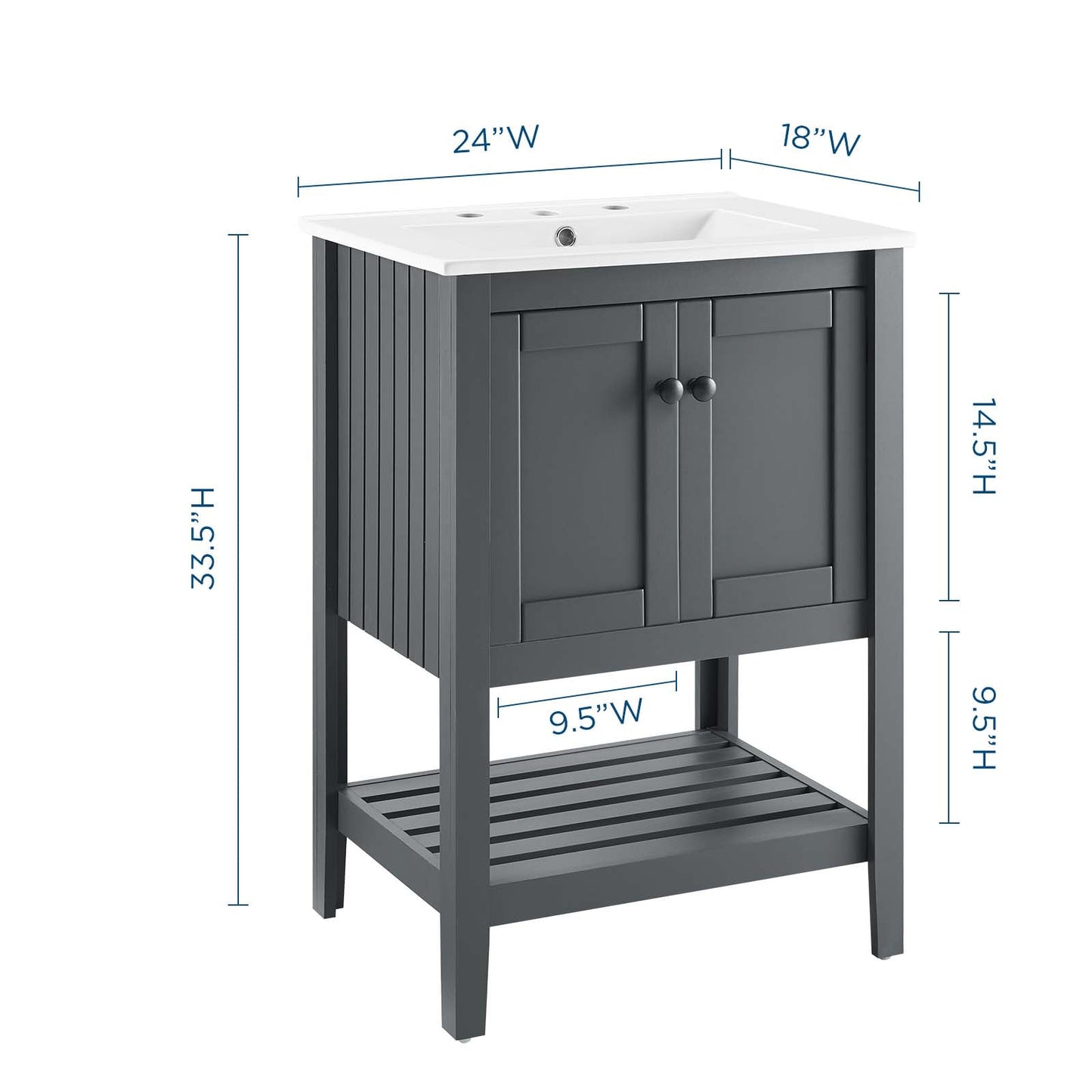 Modway Prestige 24" Bathroom Vanity | Bathroom Accessories | Modishstore-3