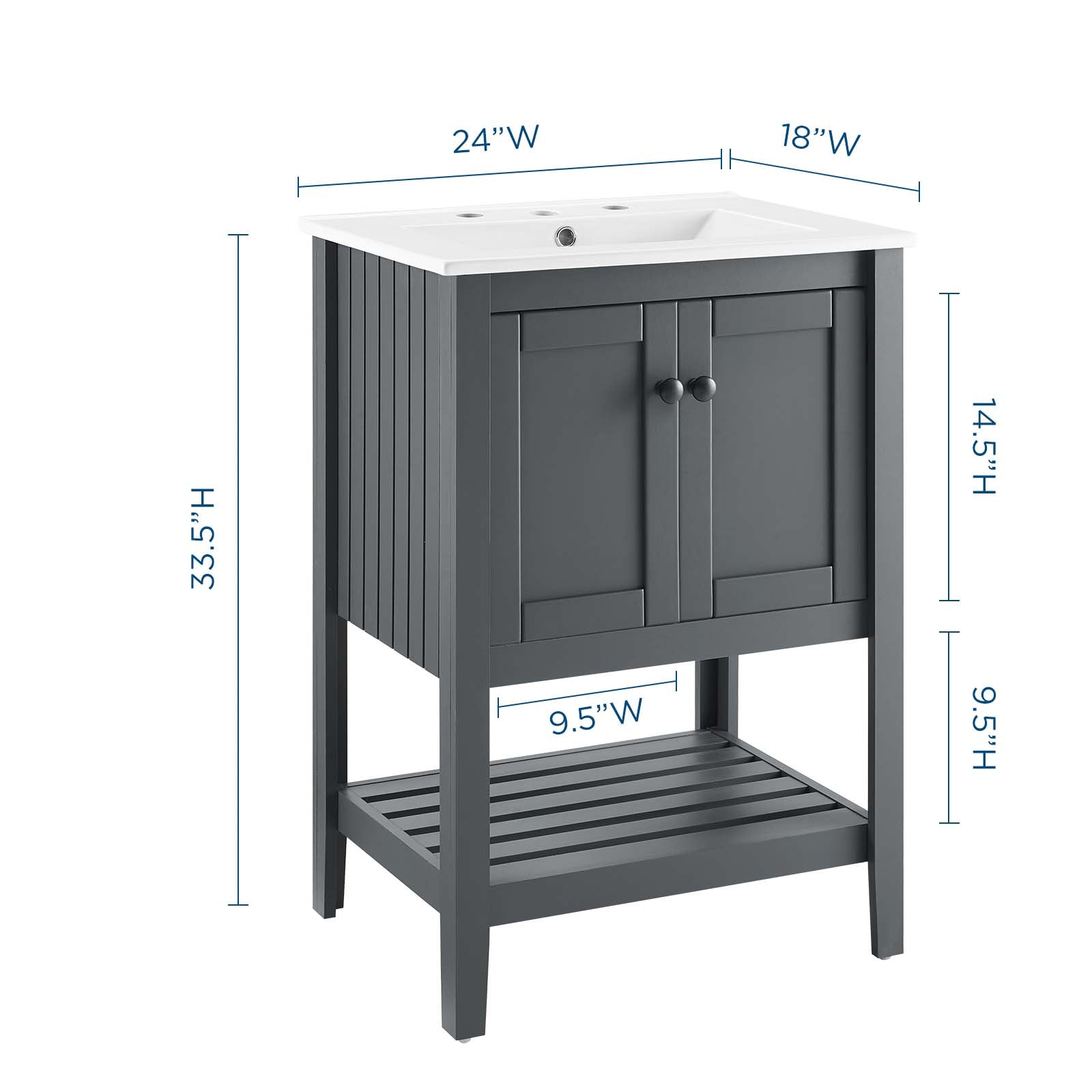 Modway Prestige 24" Bathroom Vanity | Bathroom Accessories | Modishstore-3