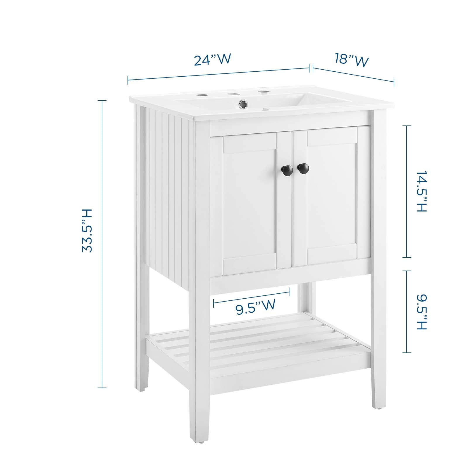 Modway Prestige 24" Bathroom Vanity | Bathroom Accessories | Modishstore-7