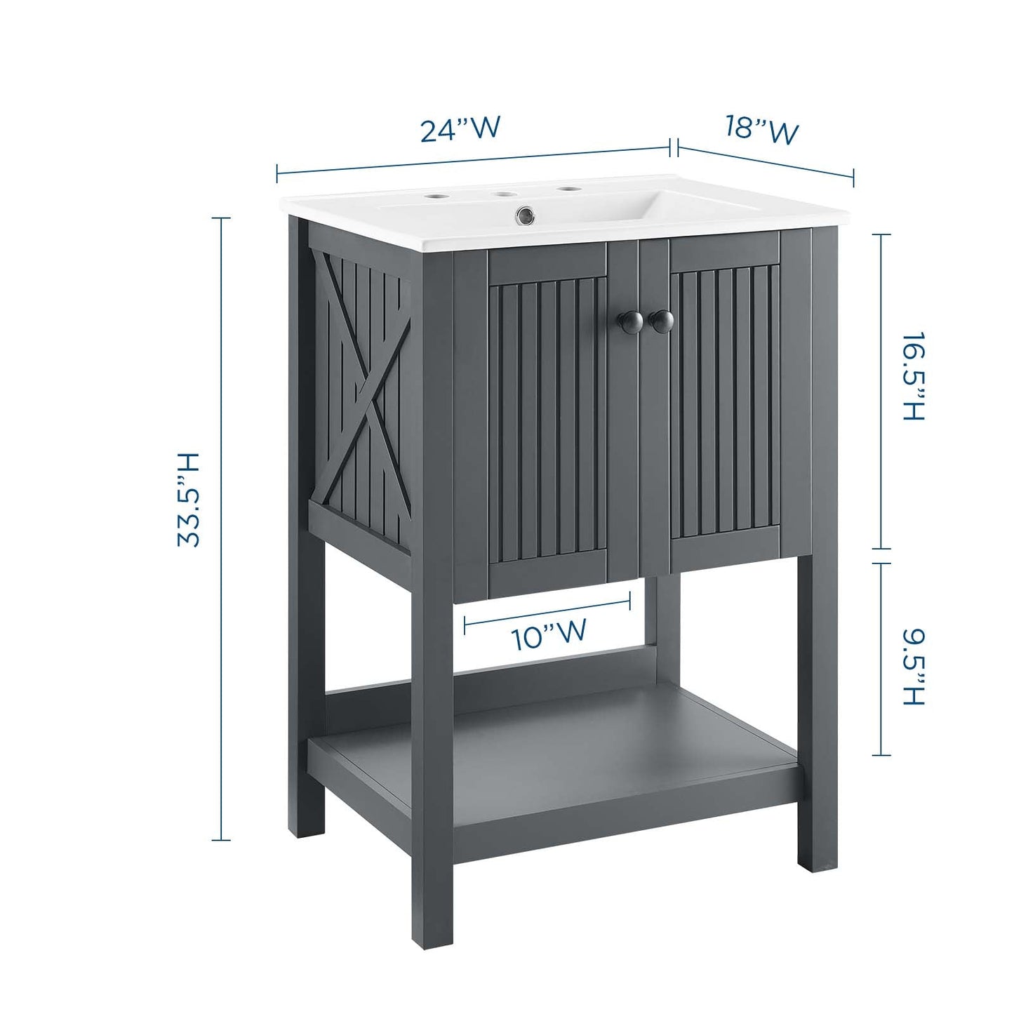 Modway Steam 24" Bathroom Vanity | Bathroom Accessories | Modishstore-3