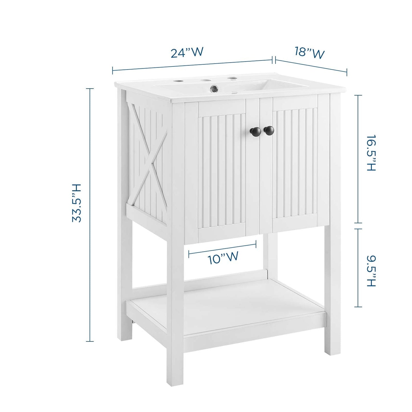 Modway Steam 24" Bathroom Vanity | Bathroom Accessories | Modishstore-7
