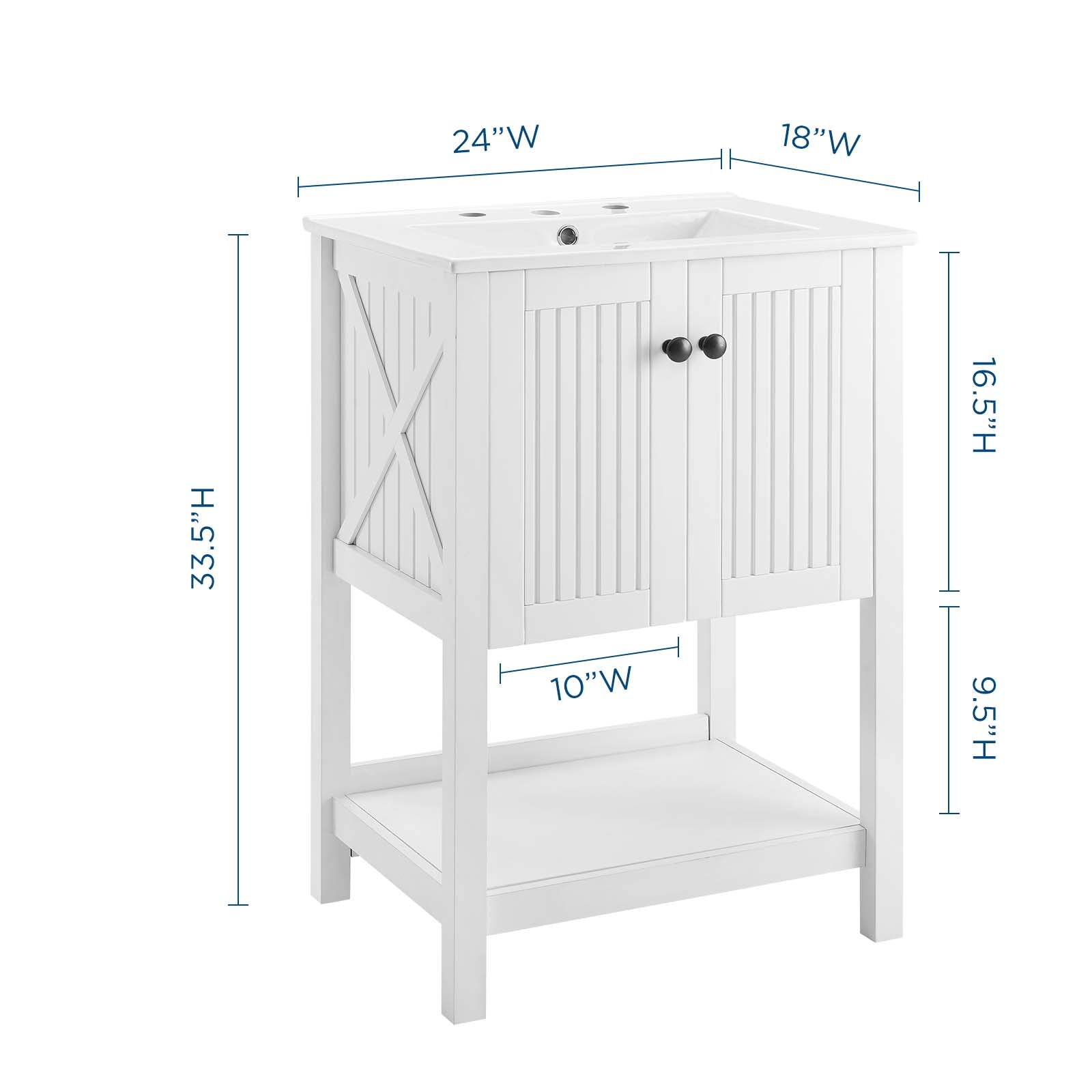 Modway Steam 24" Bathroom Vanity | Bathroom Accessories | Modishstore-7