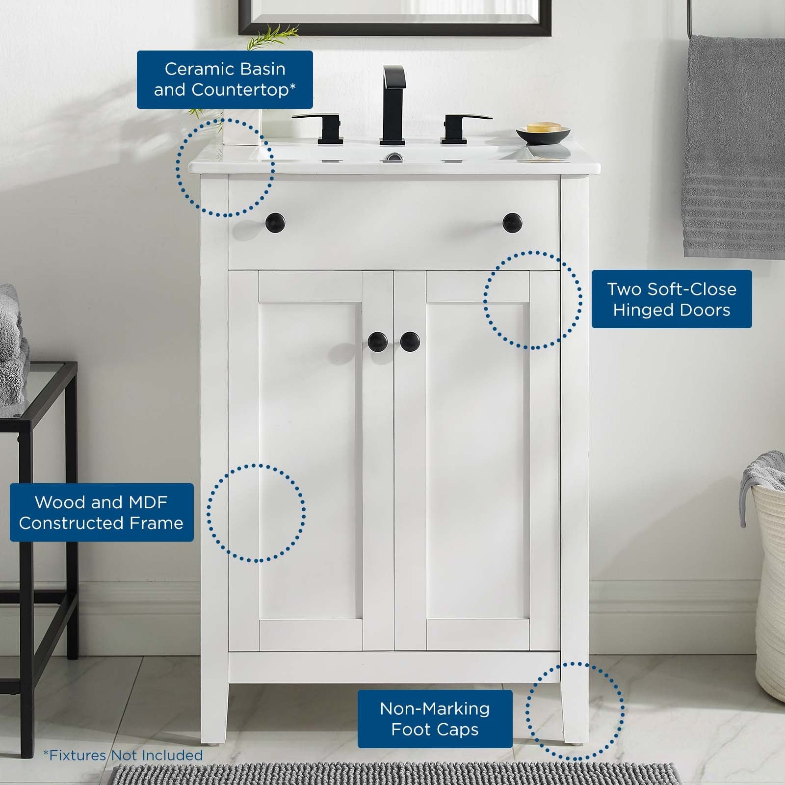 Modway Nantucket 24" Bathroom Vanity | Bathroom Accessories | Modishstore-10