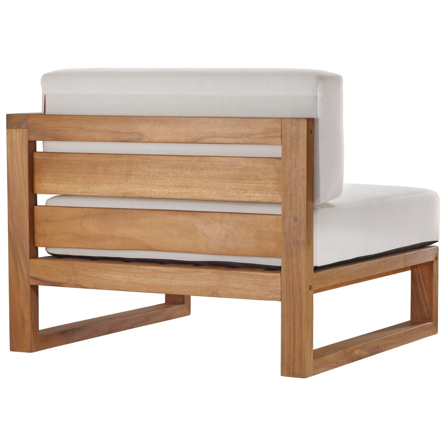 Modway Upland Outdoor Patio Teak Wood 3-Piece Sectional Sofa Set | Outdoor Sofas, Loveseats & Sectionals | Modishstore-6