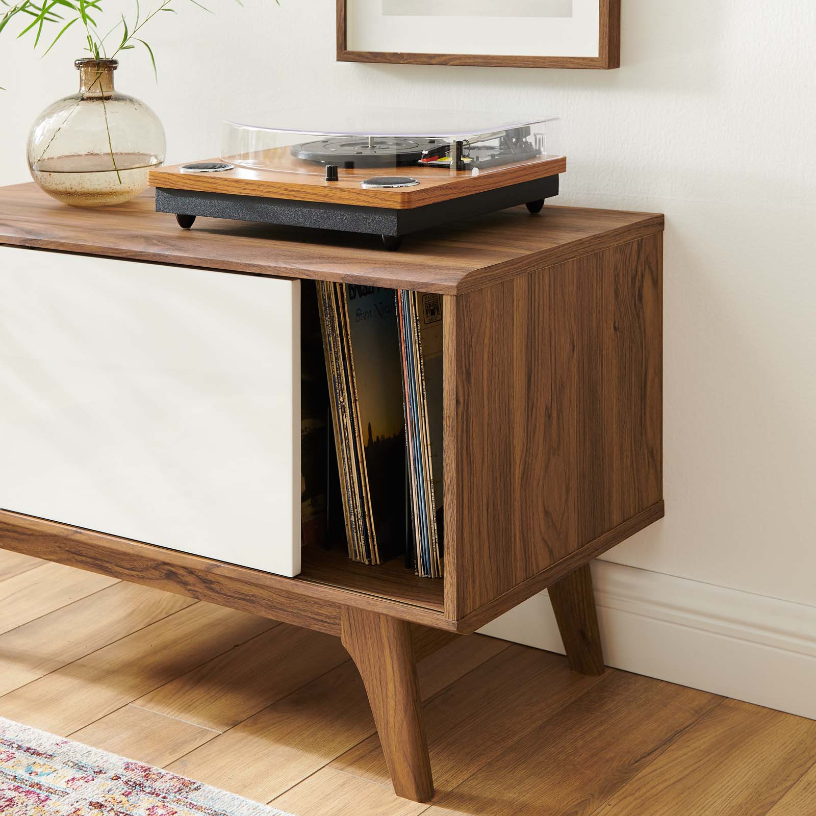 Modway Envision Vinyl Record Display Stand | Coffee Tables