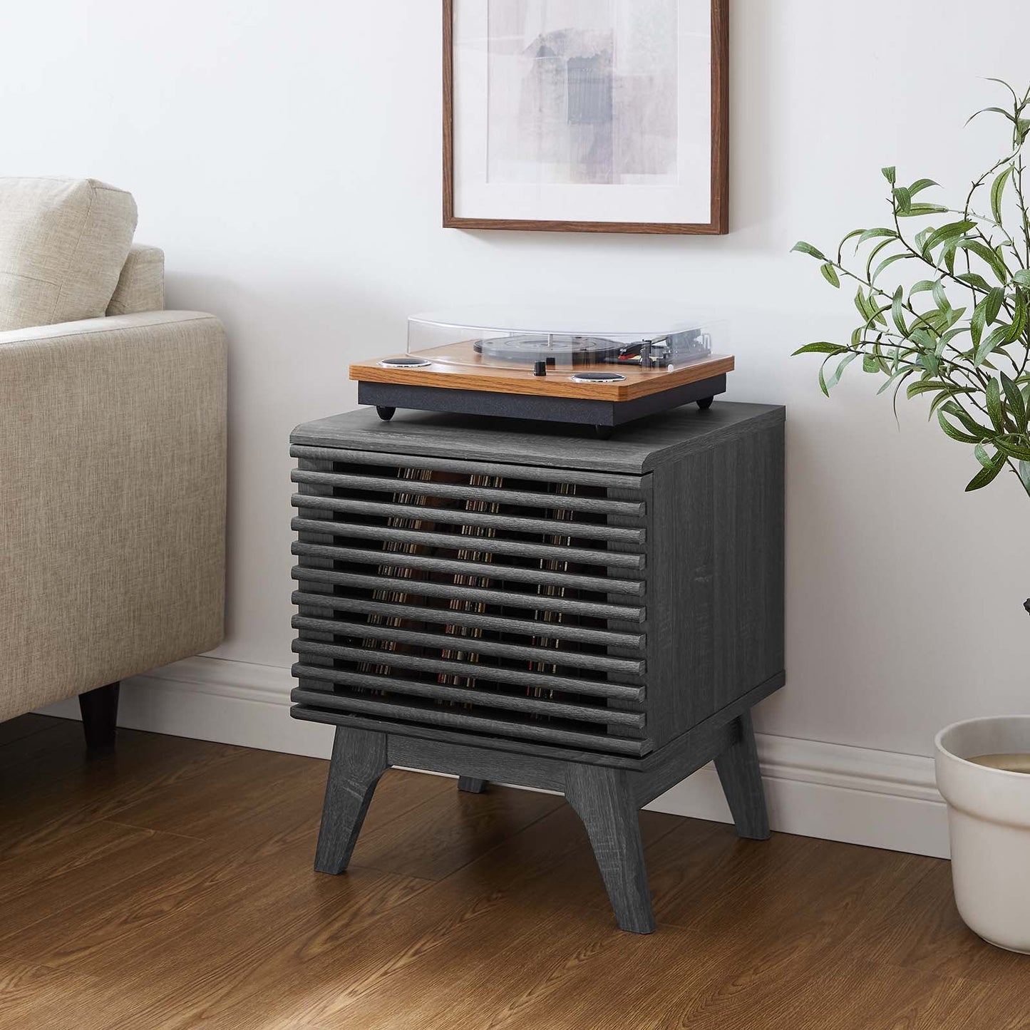 Modway Render Vinyl Record Display Stand | Coffee Tables | Modishstore-9