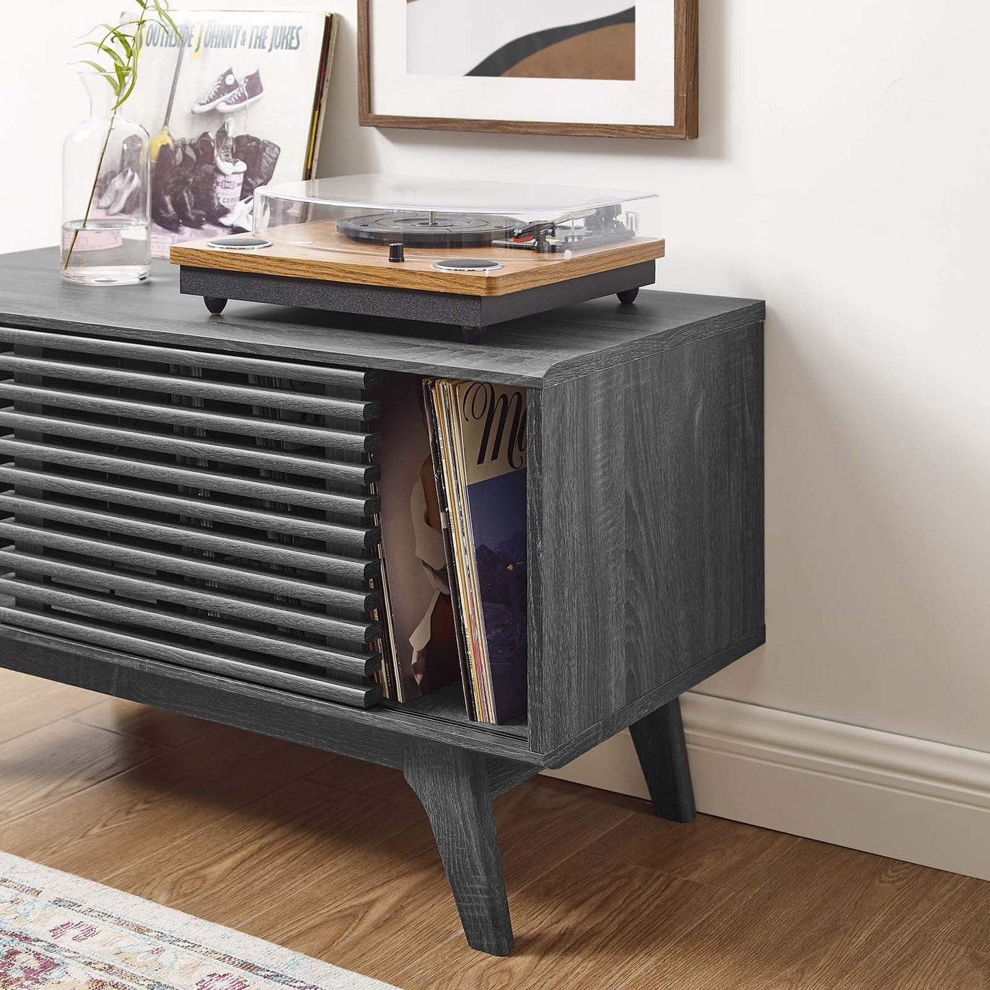 Modway Render Vinyl Record Display Stand | Coffee Tables | Modishstore-16