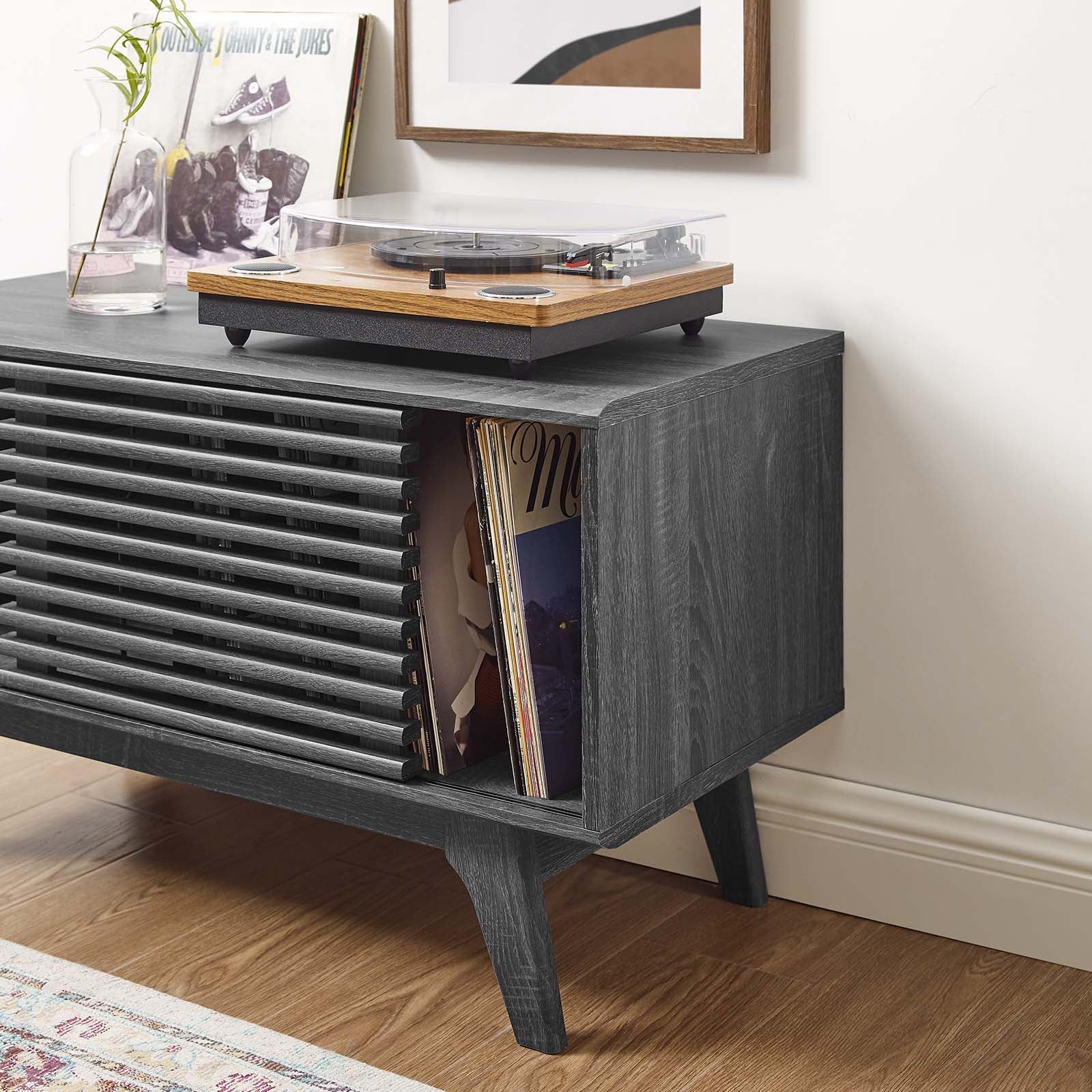 Modway Render Vinyl Record Display Stand | Coffee Tables | Modishstore-16