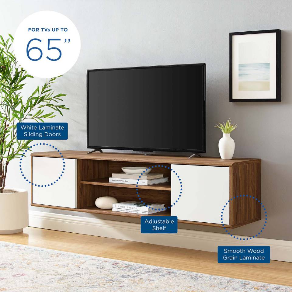 Modway Envision 60" Wall Mount TV Stand | TV Stands | 